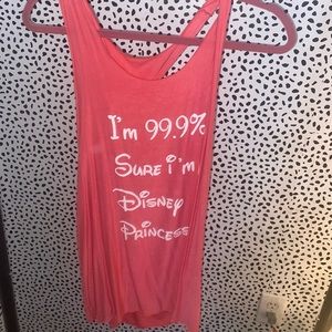 Pink Disney Princess Tank Top